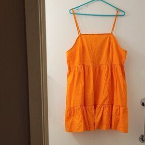 SHEIN Orange Midi Dress